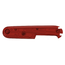 Задняя накладка для ножей VICTORINOX 91 мм, пластиковая, полупрозрачная красная для нанесения логотипа