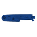 Задняя накладка для ножей VICTORINOX 91 мм, пластиковая, полупрозрачная синяя для нанесения логотипа