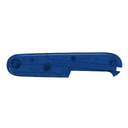Задняя накладка для ножей VICTORINOX 91 мм, пластиковая, полупрозрачная синяя для нанесения логотипа