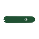 Передняя накладка для ножей VICTORINOX 91 мм, пластиковая, зелёная для нанесения логотипа