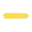 Передняя накладка для ножей VICTORINOX 91 мм, пластиковая, жёлтая для нанесения логотипа