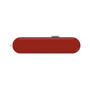 Задняя накладка для ножей VICTORINOX 58 мм, с отверстием под шариковую ручку, пластиковая, красная для нанесения логотипа