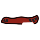 Задняя накладка для ножей VICTORINOX 111 мм, нейлоновая, красно-чёрная для нанесения логотипа