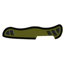 Задняя накладка для ножей VICTORINOX Swiss Soldier's Knife 08 111 мм, нейлоновая, зелёно-чёрная для нанесения логотипа