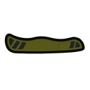 Передняя накладка для ножа VICTORINOX Swiss Soldier's Knife 08 111 мм, нейлоновая, зелёно-чёрная для нанесения логотипа