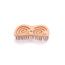 Щетка Dewal Beauty серия "Friendly", массажная, с нейлоновым штифтом, форма бабочка, оранжевая