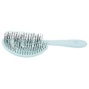 Щетка Dewal Beauty серия "Ocean wave", продувная, с нейлоновым штифтом, форма волна, голубая для нанесения логотипа