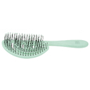 Щетка Dewal Beauty серия "Ocean wave", продувная, с нейлоновым штифтом, форма волна, зеленая