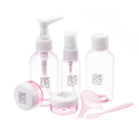 Дорожный набор баночек для путешествий Dewal Beauty, розовый, 7пр. для нанесения логотипа
