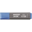 Текстовыделитель Hauser Glow, цвет синий для нанесения логотипа