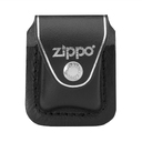 Чехол Zippo для зажигалки из натуральной кожи с клипом, черный, 57х30x75 мм для нанесения логотипа