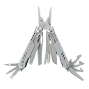 Мультитул Stinger, 110 х 27 мм, 21 функция, сталь, серебристый, в картонной коробке, в комплекте нейлоновый чехол для нанесения логотипа
