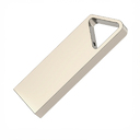 USB flash-карта SPLIT (16Гб), серебристая, 3,6х1,2х0,5 см, металл для нанесения логотипа
