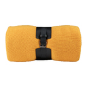 Плед "Belt"; жёлтый; 130 х 180 см; 100% акрил, с поясом