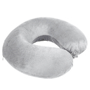 Подушка дорожная "SOFT"; memory foam, микрофибра,серый