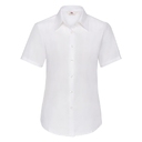 Рубашка женская SHORT SLEEVE OXFORD SHIRT LADY-FIT 130 для нанесения логотипа