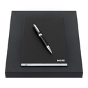 Набор HUGO BOSS BLACK (шариковая ручка и блокнот A5) для нанесения логотипа