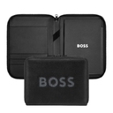 Папка для конференций A5 BOSS CUT OUT черная и серая для нанесения логотипа