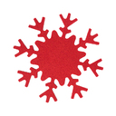 Фетровые подставки SNOWFLAKE, красные для нанесения логотипа