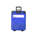 CHARTER багажная бирка ROYAL BLUE для нанесения логотипа
