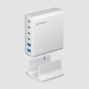 Зарядная станция 4xUSB Type-C, 2xUSB, PD, QC, 160Вт для нанесения логотипа
