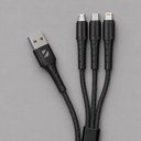 Дата-кабель Armor 3 в 1: micro USB, USB-C, Ligthning, 1.2м для нанесения логотипа