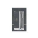 Набор Parker «Jotter Core Stainless Steel CT» ручка шариковая, карандаш механический для нанесения логотипа