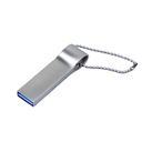 USB 2.0-флешка на 16 Гб с мини чипом и боковым отверстием для цепочки для нанесения логотипа
