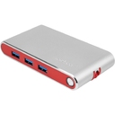 Хаб 8-в-1 Type-C «Hermes», USB 3.0 x 3, Type-C PD, HDMI, LAN, картридер