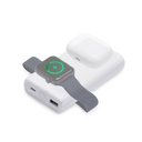 Внешний беспроводной аккумулятор 2-в-1 с функцией зарядки Apple Watch, QC/PD «AtomIQ», 10000 мАч для нанесения логотипа