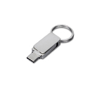 USB 3.0- флешка «Mercury» на 64 Гб с поворотным механизмом и дополнительным разъемом Type-C для нанесения логотипа