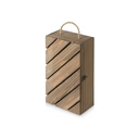 Коробка подарочная из массива дерева «Two-bottle box» для нанесения логотипа