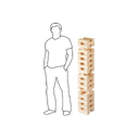 Игра из дерева «XXL Tower», 57 брусков для нанесения логотипа