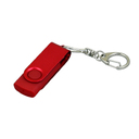 USB 3.0- флешка промо на 128 Гб с поворотным механизмом и однотонным металлическим клипом для нанесения логотипа