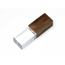 USB 2.0- флешка на 64 Гб прямоугольной формы для нанесения логотипа