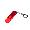 USB 2.0/micro USB/Type-С- флешка на 16 Гб 3-в-1 с поворотным механизмом для нанесения логотипа