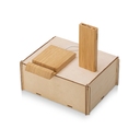 Подарочный набор с БЗУ и внешним аккумулятором «Bamboo Set» для нанесения логотипа