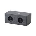 Bluetooth колонка "Cool Gray" с двумя динамиками (2х3Вт) и беспроводным зарядным устройством, переработанный пластик (RPET) для нанесения логотипа