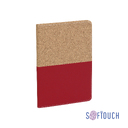Блокнот "Фьюджи" уценка, формат А5, покрытие soft touch+пробка для нанесения логотипа