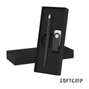 Набор ручка + флеш-карта 16 Гб в футляре,  покрытие softgrip для нанесения логотипа