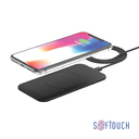 Настольное беспроводное зарядное устройство "Slim SOFTTOUCH" для нанесения логотипа