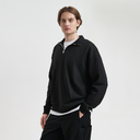 Толстовка на молнии унисекс Флоу (Flow), черная, размер 3XL/4XL