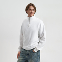 Толстовка на молнии унисекс Флоу (Flow), белая, размер 3XL/4XL для нанесения логотипа