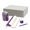 Подарочный набор Пэшн, Монако, Спарк (Passion, Monaco, Spark), фиолетовый (колонка, термокружка, ежедневник, ручка) для нанесения логотипа
