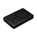 Внешний аккумулятор Атлантис Плюс PD (Atlantis PD Plus) 10000mAh с функцией беспроводной зарядки 15W, черный для нанесения логотипа