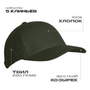 Бейсболка STAN 5 клиньев хлопок 280, 03, Оливковый хаки,  (36)  (56-58)