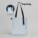 Шоппер Superbag Reflect (серый с чёрным) для нанесения логотипа