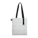 Шоппер Superbag Bubble, стёганый, без застёжки (белый с черным)