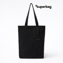 Шоппер/рюкзак Superbag Transformer, с молнией и двумя отделениями (черный) для нанесения логотипа