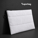 Чехол для ноутбука Superbag Bubble, стёганый, на молнии (белый) для нанесения логотипа